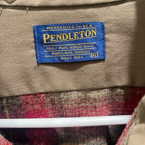 Pendleton mens vintage Wool Canyon Long Sleeve Button Up Shirt pearl snaps - Picture 5 of 6